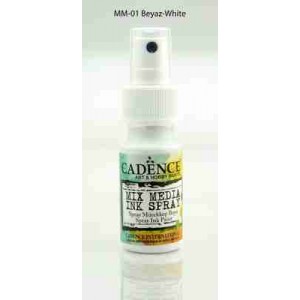 Cadence Mix Media Ink Spray 25ml White MM01