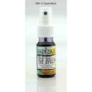 Cadence Mix Media Ink Spray 25ml Black MM12