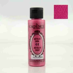 Cadence Diamond Metallic Paint 70ml Dark Pink 212