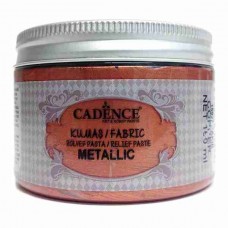 Cadence Fabric Metallic Relief Paste 15927 Copper
