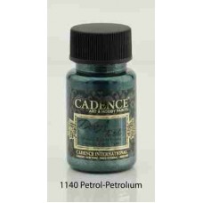 Cadence Dora Textile Metallic Paint 50ml Petroleum 1140