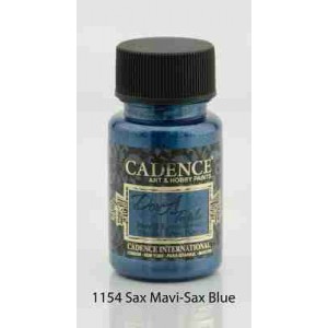Cadence Dora Textile Metallic Paint 50ml Sax Blue 1154
