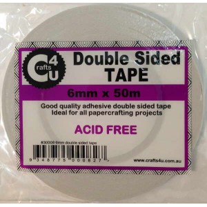 Crafts4U 6mm x 50m Double Sided Tape 30008