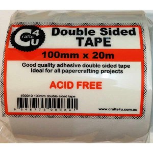 Crafts4U 100mm x 20m Double Sided Tape 30010