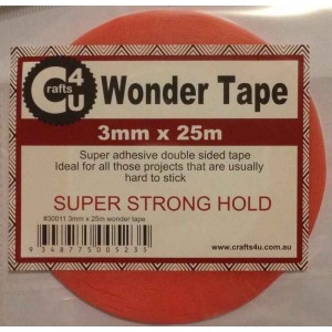 Crafts4U 3mm x 25m Wonder Tape 30011