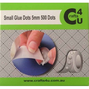 Crafts4U Small Glue Dots 5mm 500 pack 10217