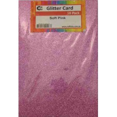 Crafts4U A5 Glitter Soft Pink 10 Pack 60021