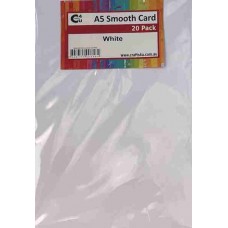 Crafts4U A5 Smooth Card 20Pk White 10253
