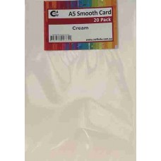 Crafts4U A5 Smooth Card 20Pk Cream 10256