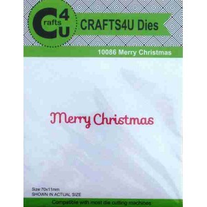 Crafts4U Die Merry Christmas 10086