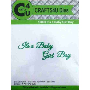 Crafts4U Die Its a Baby Boy Girl 10090
