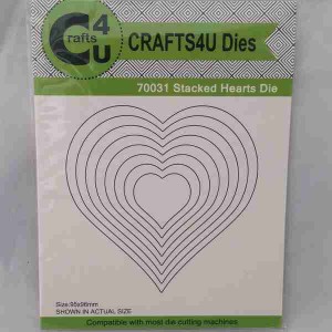 Crafts4U Die Stacked Hearts (8 dies) 70031