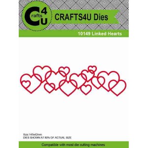Crafts4U Die Linked Hearts 10149