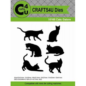 Crafts4U Die Cats Galore (6 dies) 10165