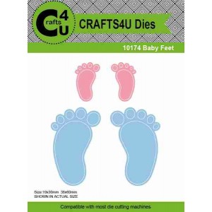 Crafts4U Die Baby Feet (4 dies) 10174