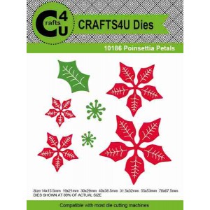 Crafts4U Die Poinsettia Petals (7 dies) 10186