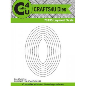 Crafts4U Die Layered Ovals (8 Dies) 70135