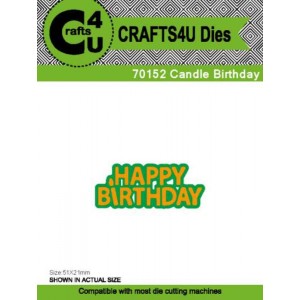 Crafts4U Die Candle Birthday 70152